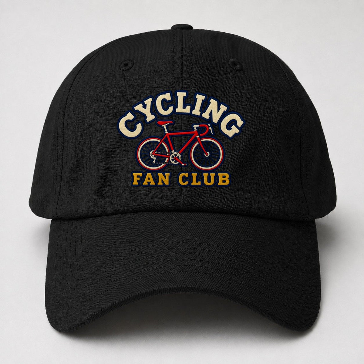 Cycling Fan Club Baseball Cap – Black