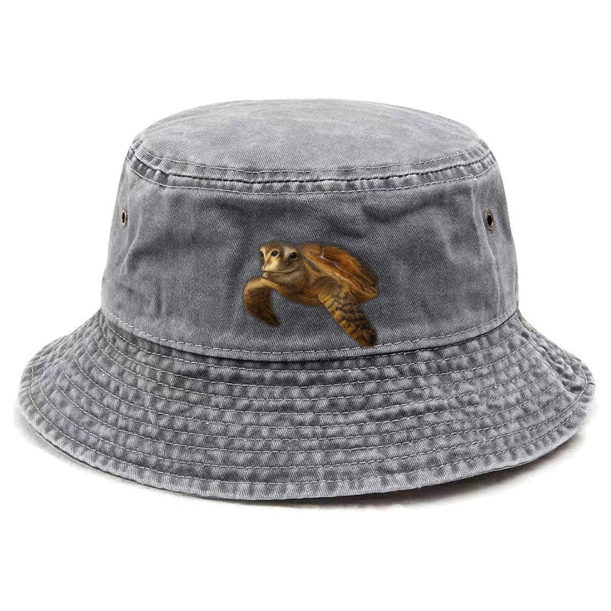 Sea Turtle Portrait Design Vintage Bucket Hat – Urban Haze