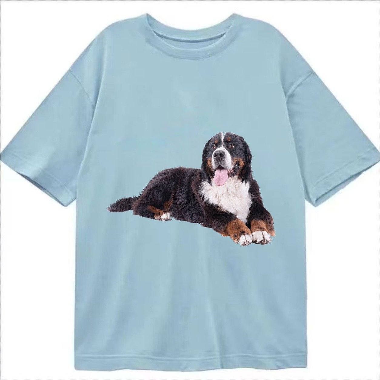 Bernese Mountain Dog Classic T-shirt – Light Blue