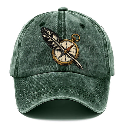 Raven Feather Compass Sundown Familiars Classic Cap – Forest Mist