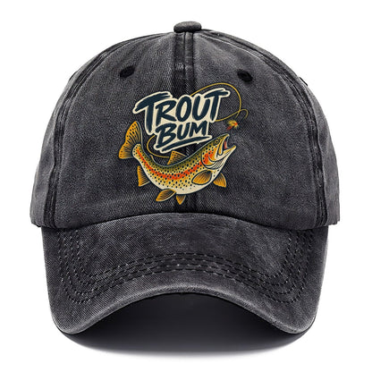 Trout Bum Fishing Elegant Classic Cap – Graphite