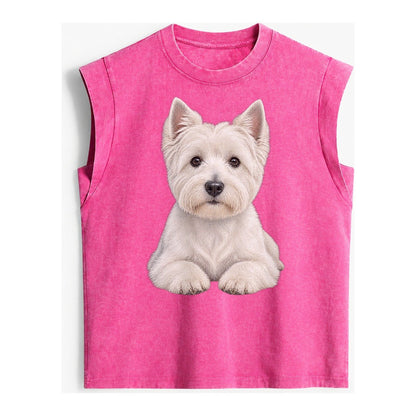 Pickleball Vintage Washed Tank – Pink