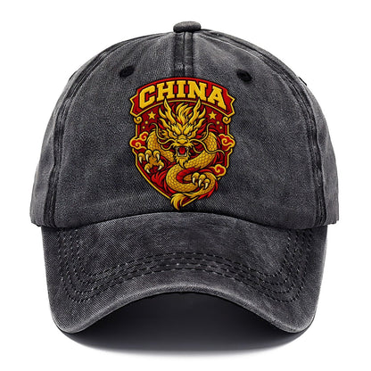 China Retro Badge Country Logos Classic Cap – Graphite