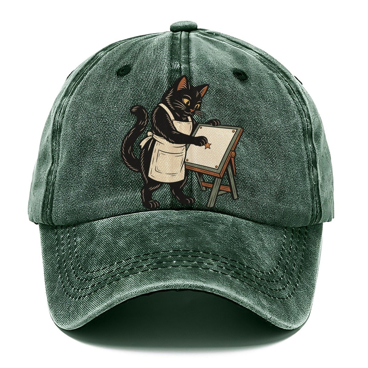Black Cat Mapmaker Sundown Familiars Classic Cap – Forest Mist