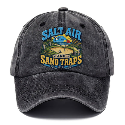 Salt Air And Sand Traps Golf Life Classic Cap – Graphite