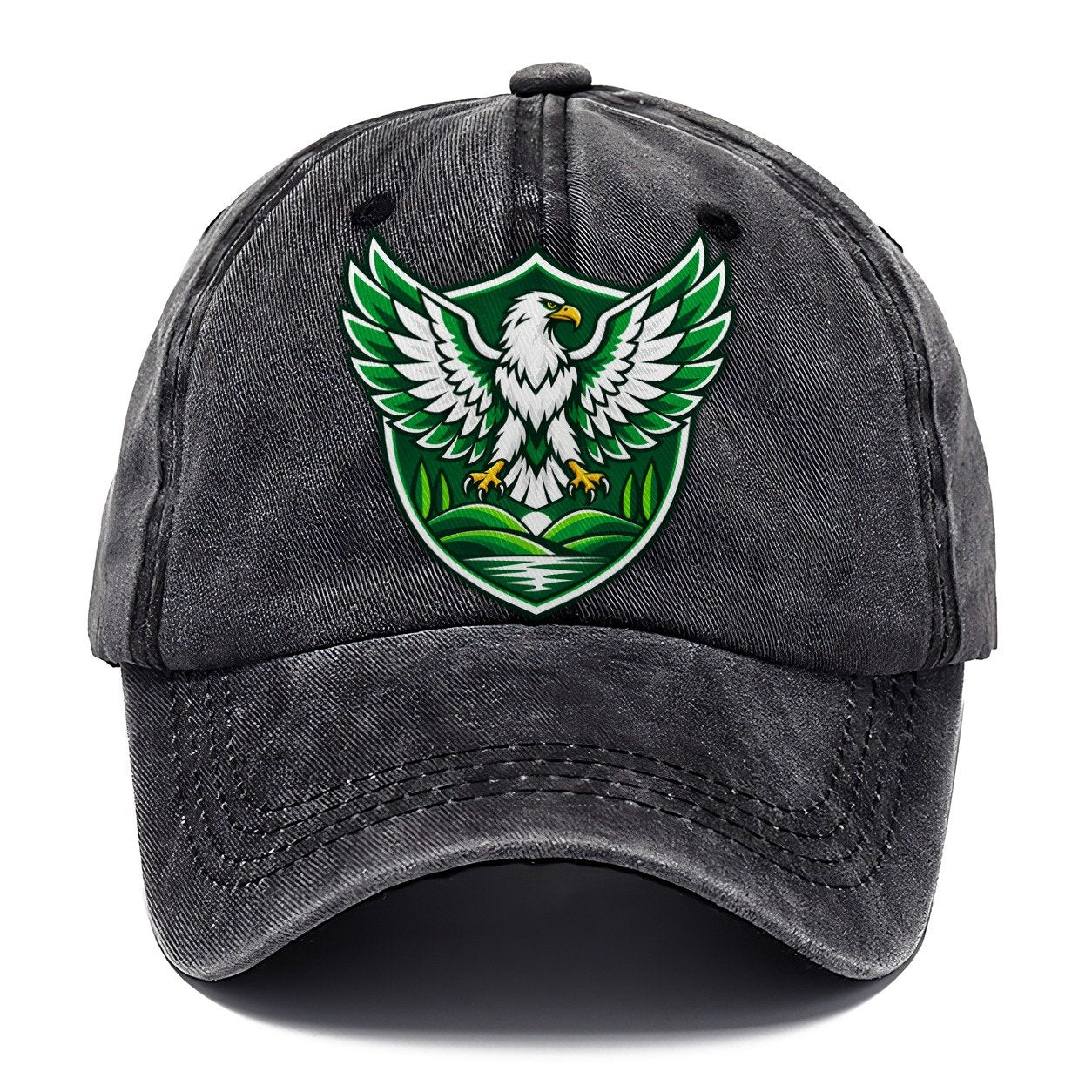 Nigeria Minimal Emblem Country Logos Classic Cap – Graphite