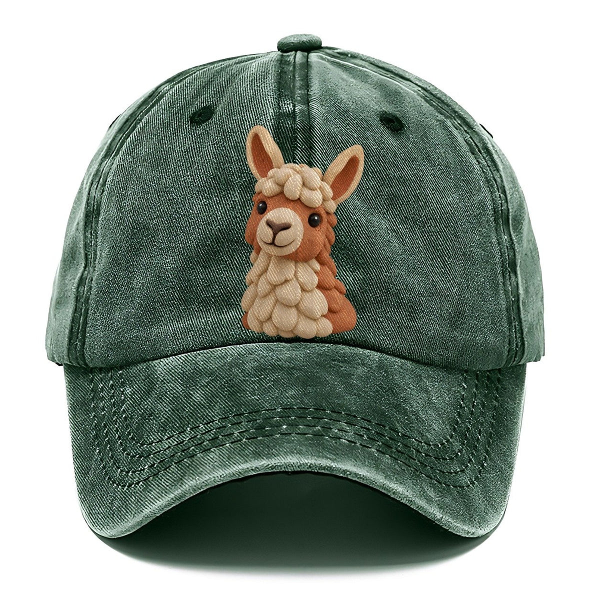 Llama Wool Cloud Classic Cap – Forest Mist