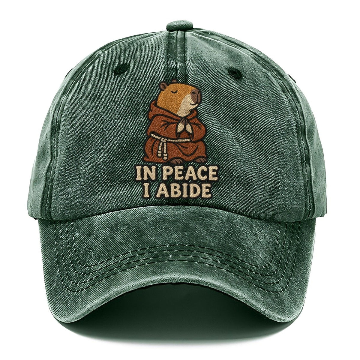 Capybara Monk Weary Court Classic Cap – Forest Mist