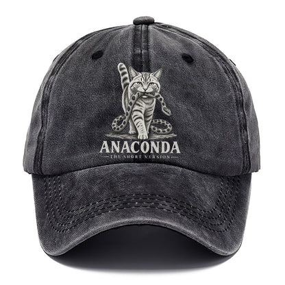 Anaconda Short Version Cats Classic Cap – Graphite