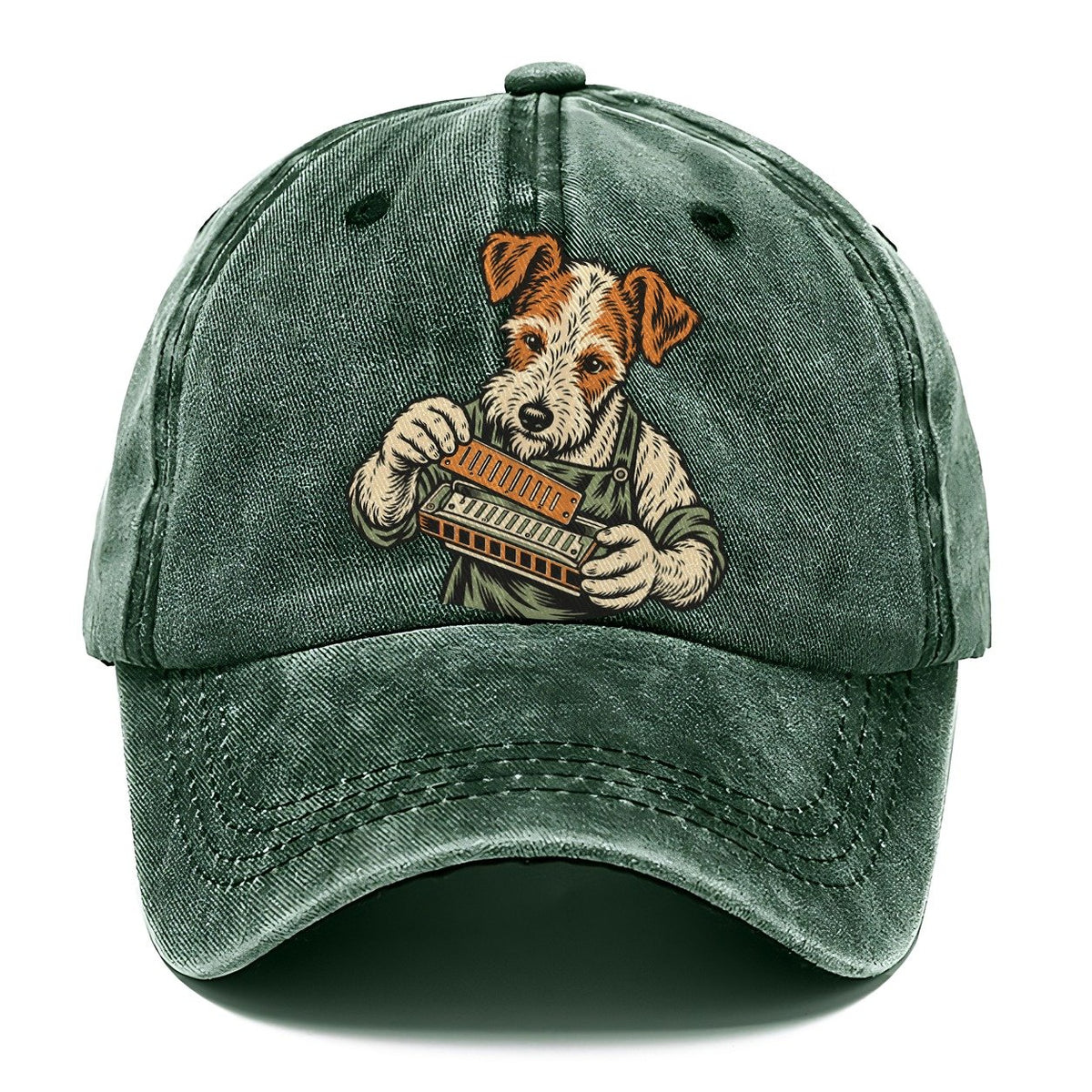 Terrier Harmonica Maker Sundown Familiars Classic Cap – Forest Mist