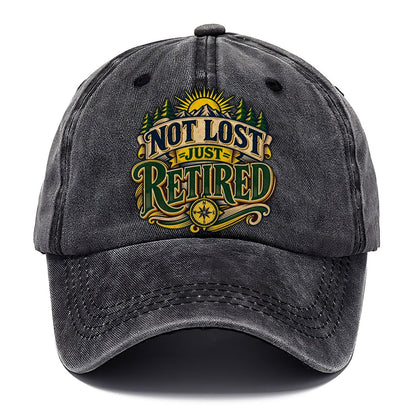Not Lost Just Retired Retired Living Classic Cap – Graphite