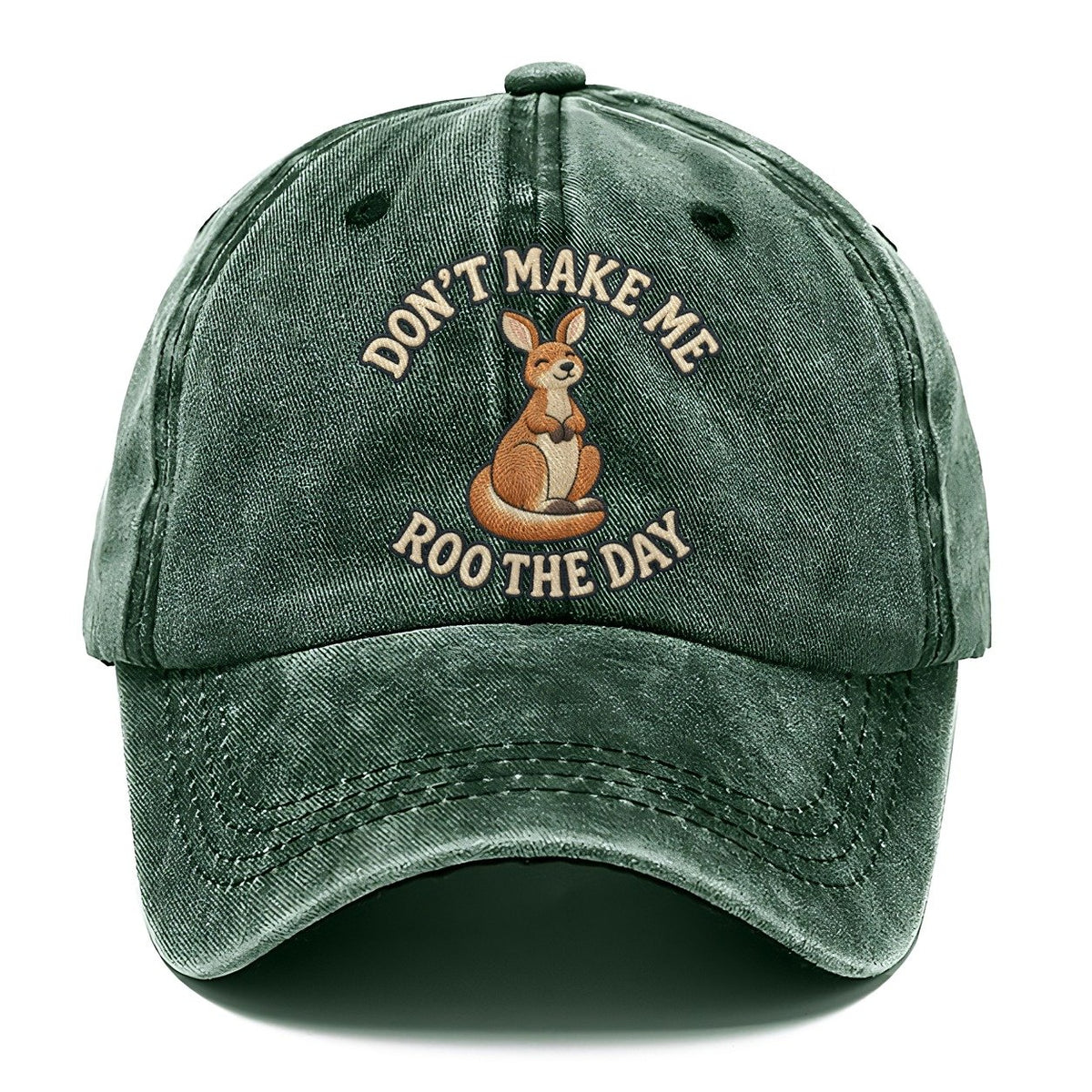 Kangaroo Animal Puns Classic Cap – Forest Mist