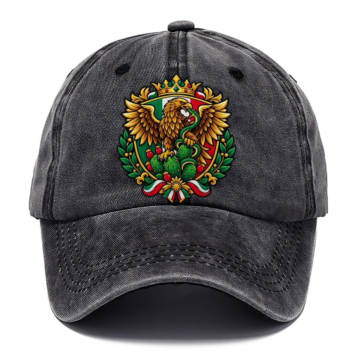 Mexico Heraldic Crest Country Logos Classic Cap – Graphite