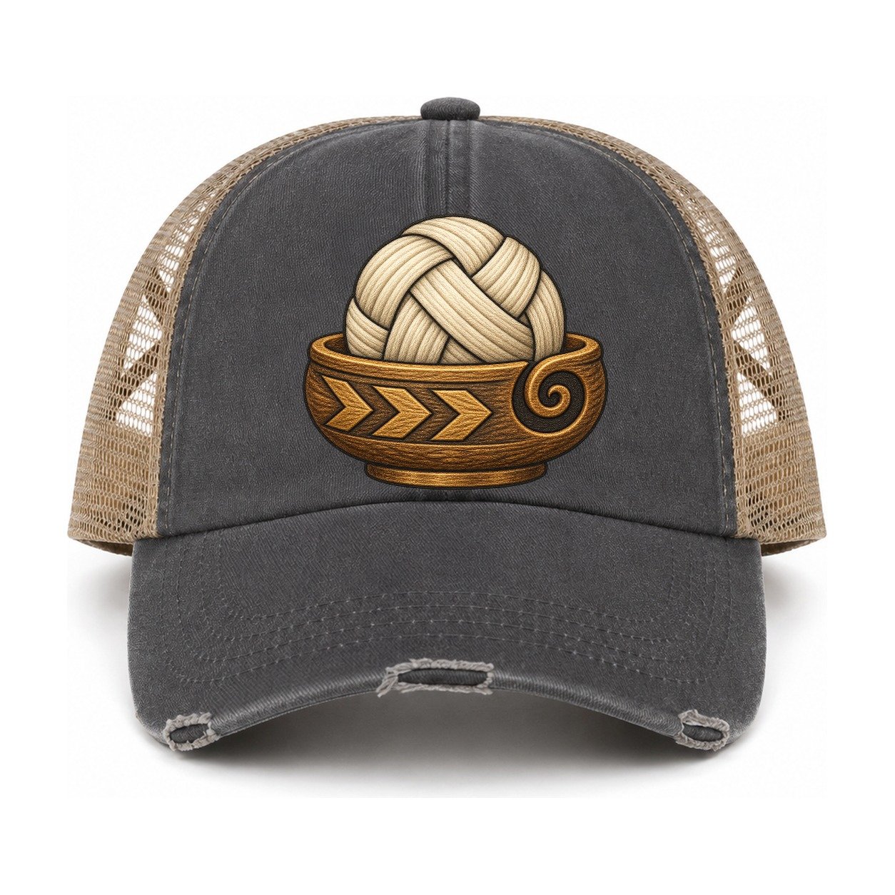 Charcoal-Khaki — front view