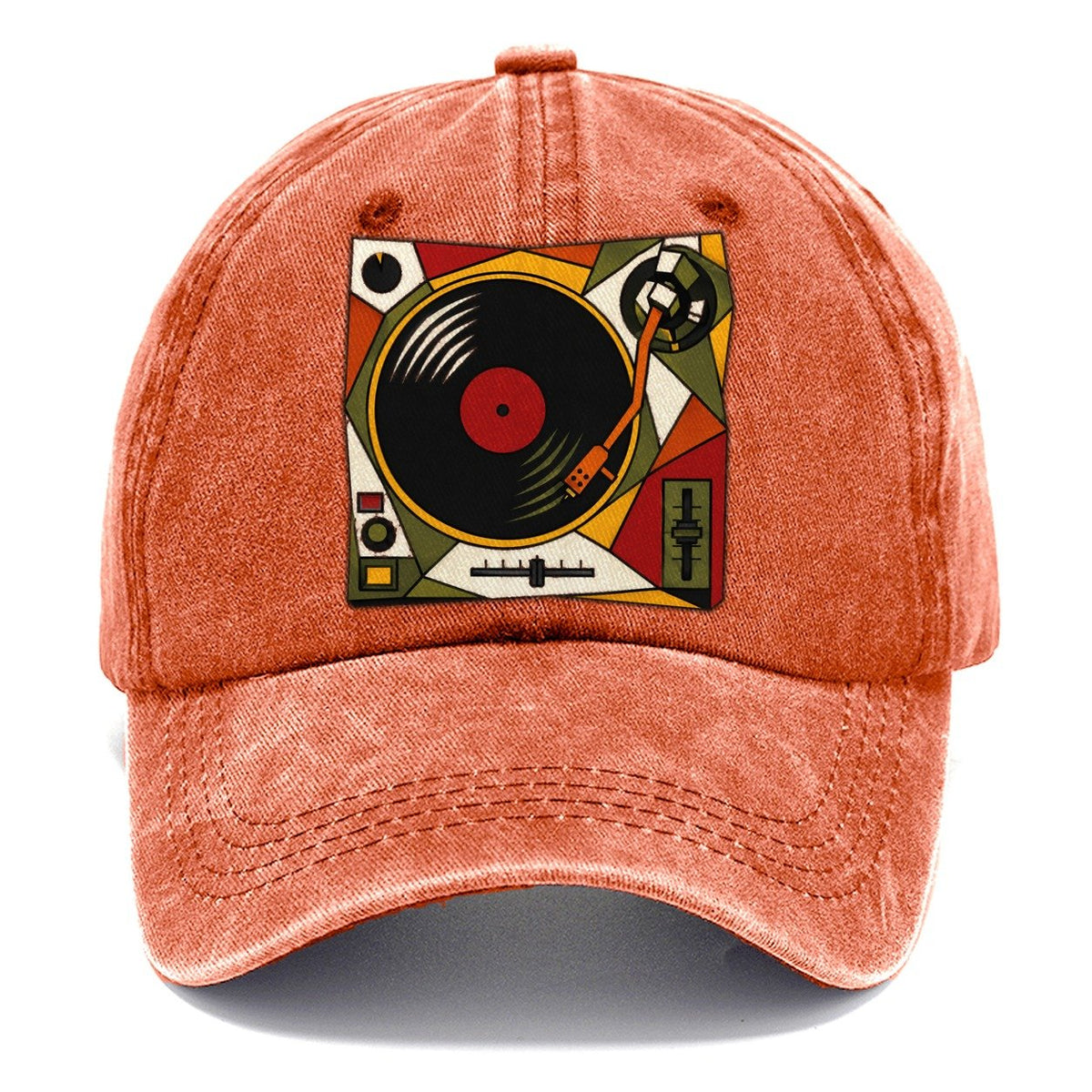 Dj Turntable Above Classic Cap – Terracotta Clay