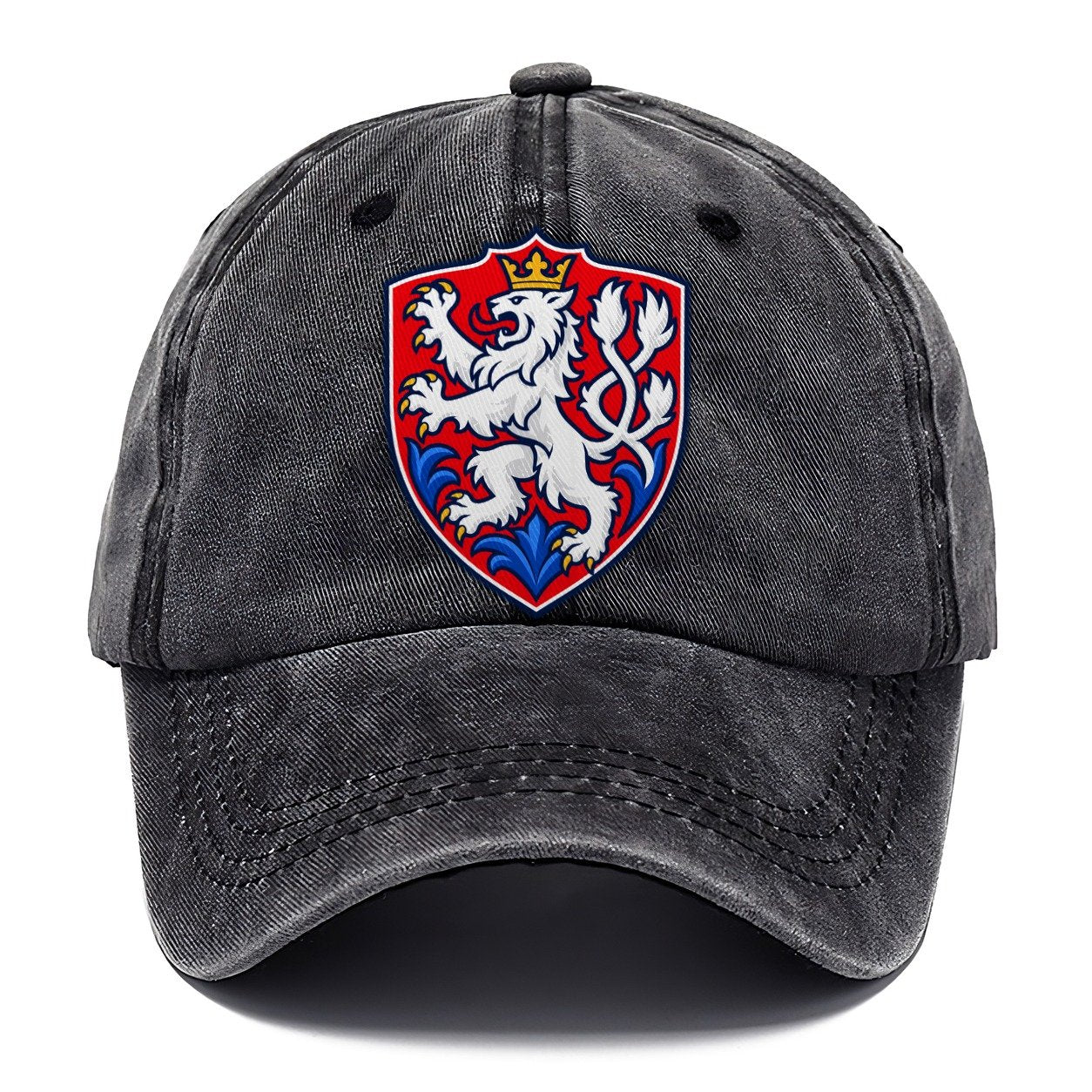 Czech Republic Minimal Emblem Country Logos Classic Cap – Graphite