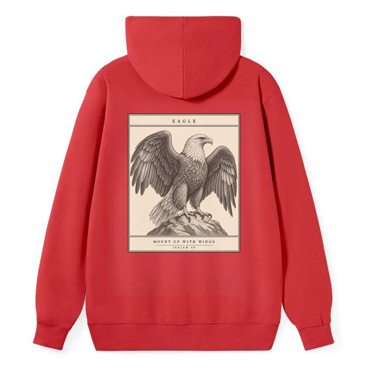 Eagle Specimen Plate Creature Canticle Classic Pullover Hoodie – Red