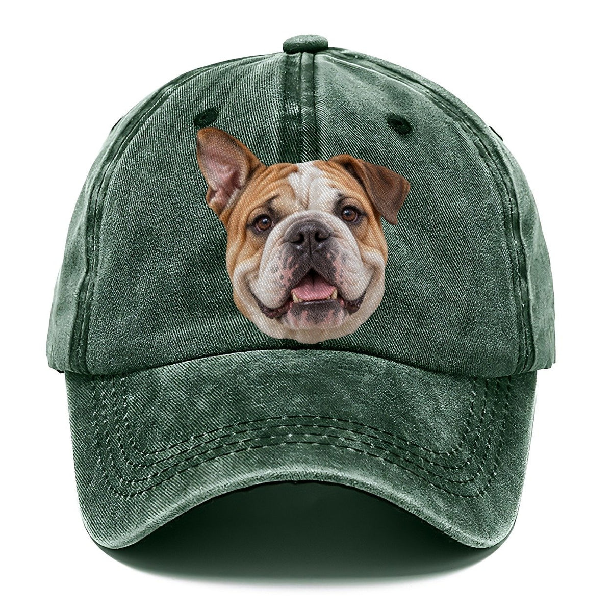 Bulldog One Ear Up Everyday Originals Classic Cap – Forest Mist