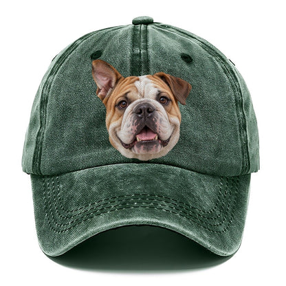 Bulldog One Ear Up Everyday Originals Classic Cap – Forest Mist