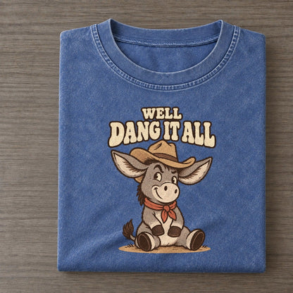 Well Dang Well I Declare Vintage T-shirt – Washed Blue