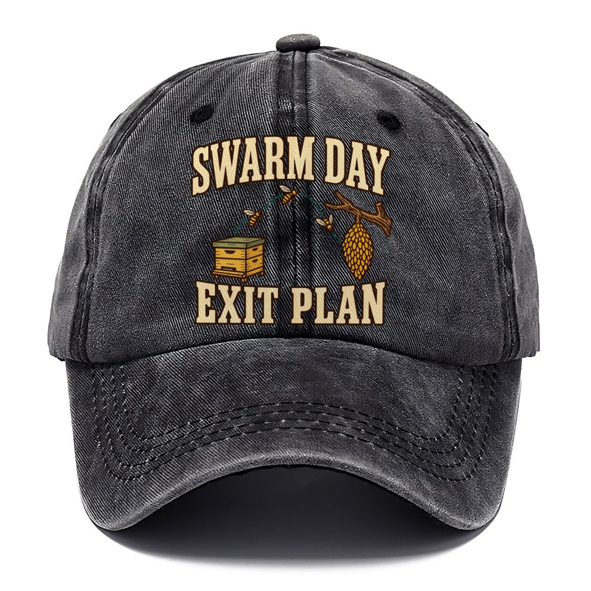 Swarm Day Exit Plan Beekeeping Classic Cap – Graphite