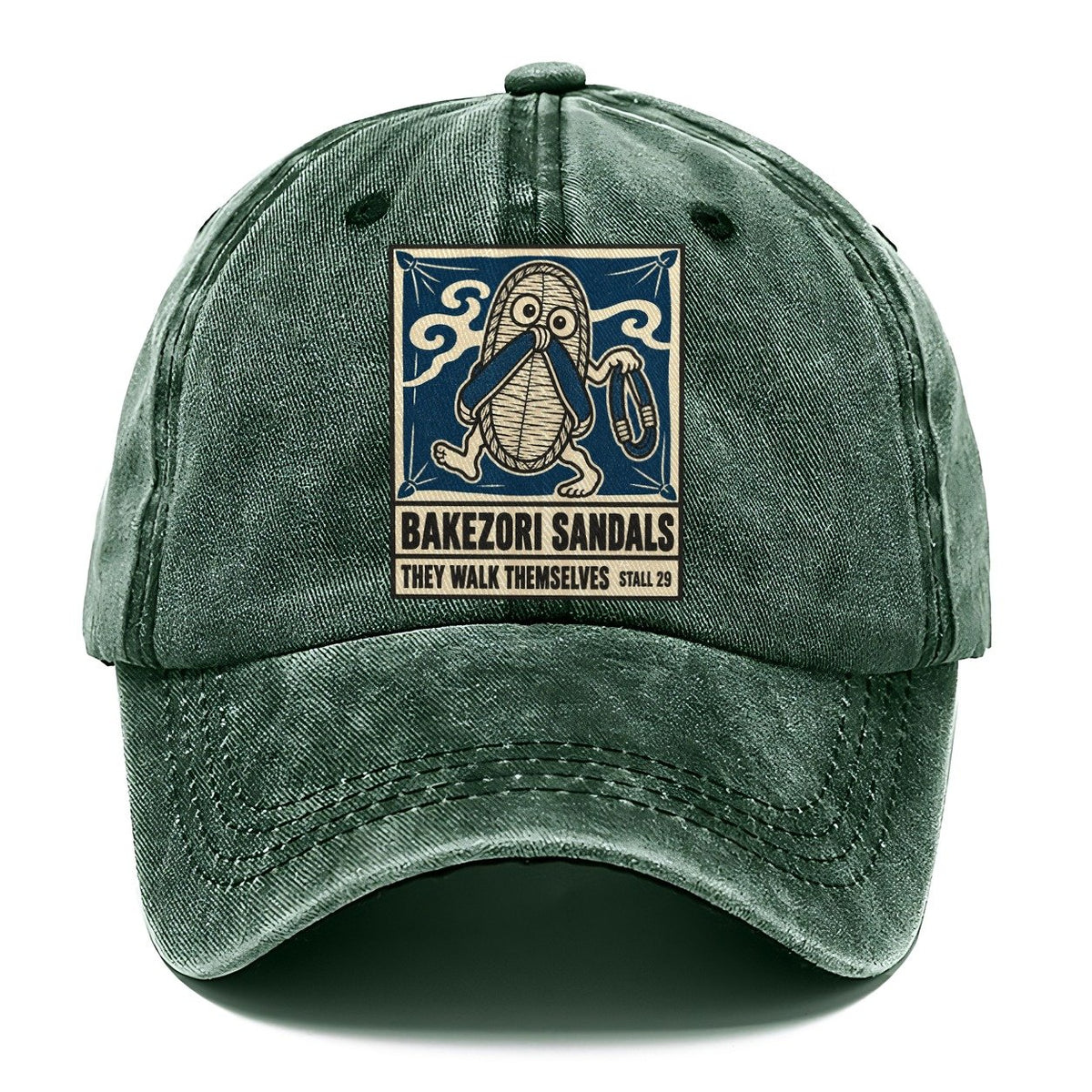 Bakezori Sandals Yokai Night Market Classic Cap – Forest Mist