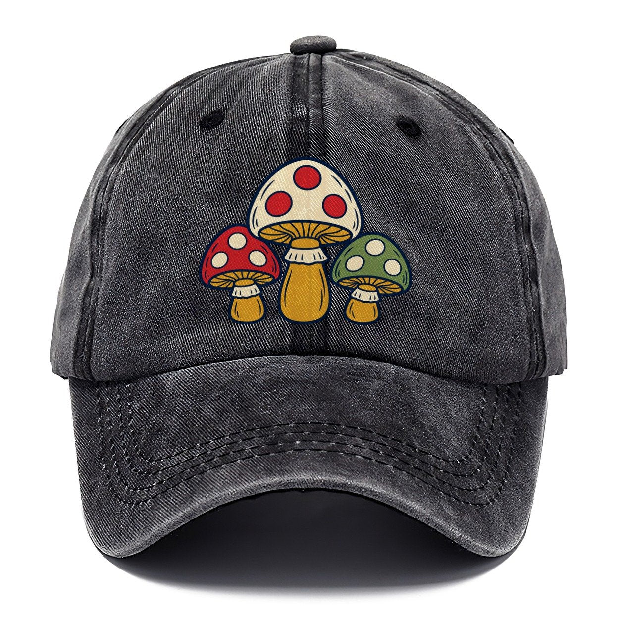 Felted Mushroom Trio Yarn Crafts Classic Cap – Graphite