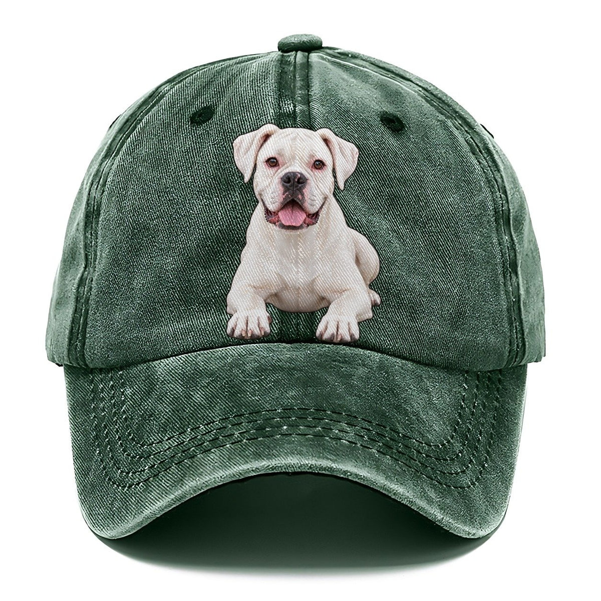 White Boxer Classic Cap – Forest Mist