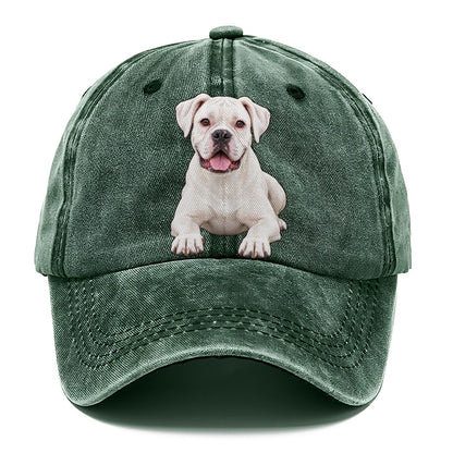 White Boxer Classic Cap – Forest Mist