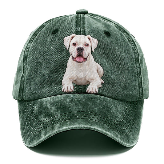White Boxer Classic Cap – Forest Mist