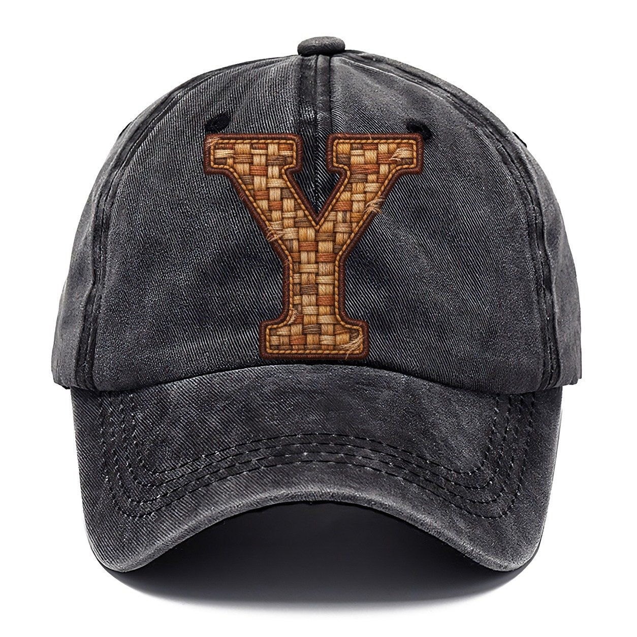 Woven Tweed Y Monogram Classic Cap – Graphite