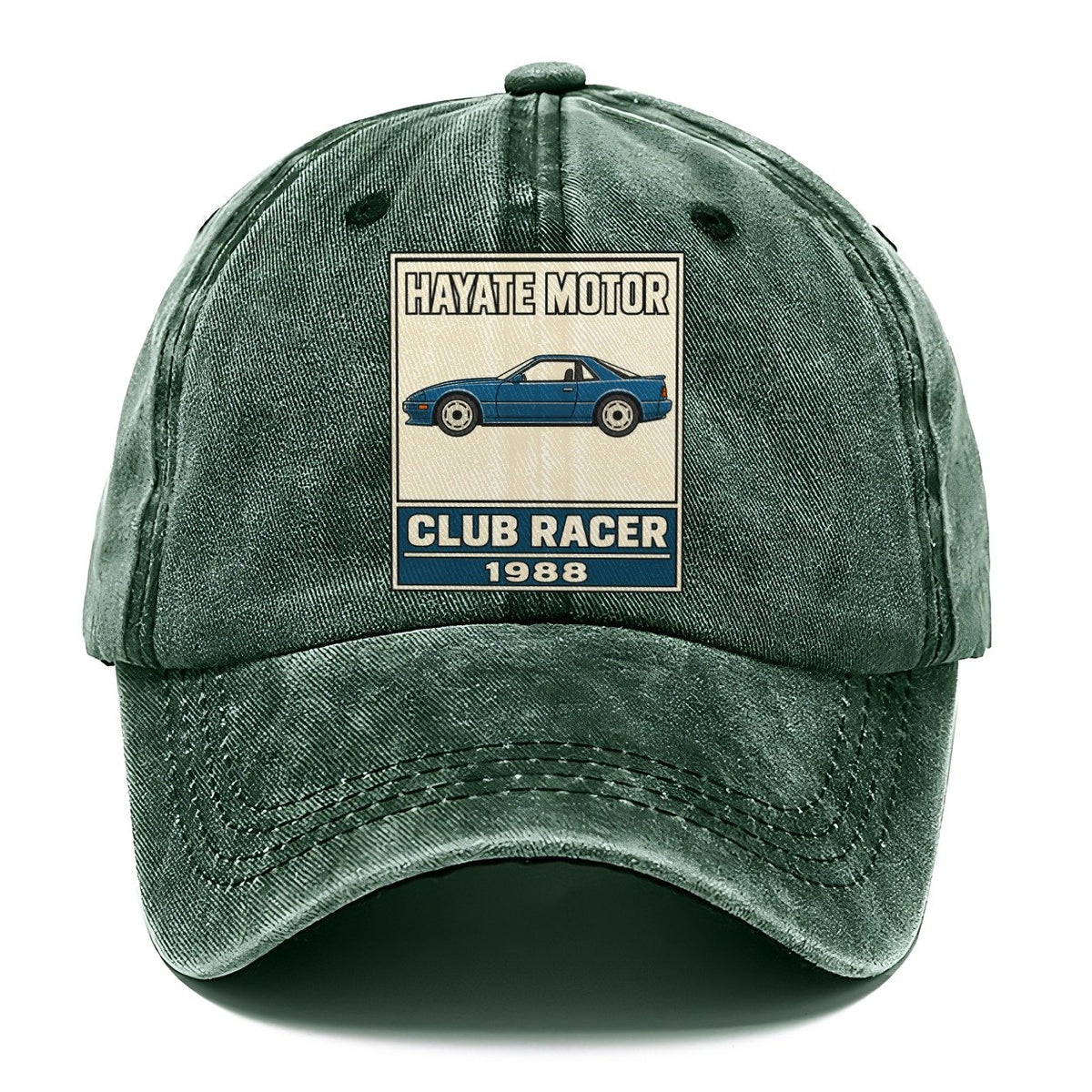 Hayabusa Club Racer Showa Speed Plates Classic Cap – Forest Mist