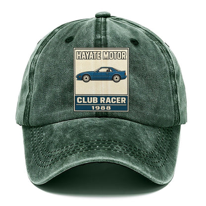 Hayabusa Club Racer Showa Speed Plates Classic Cap – Forest Mist