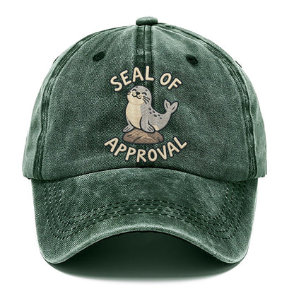 Seal Animal Puns Classic Cap – Forest Mist
