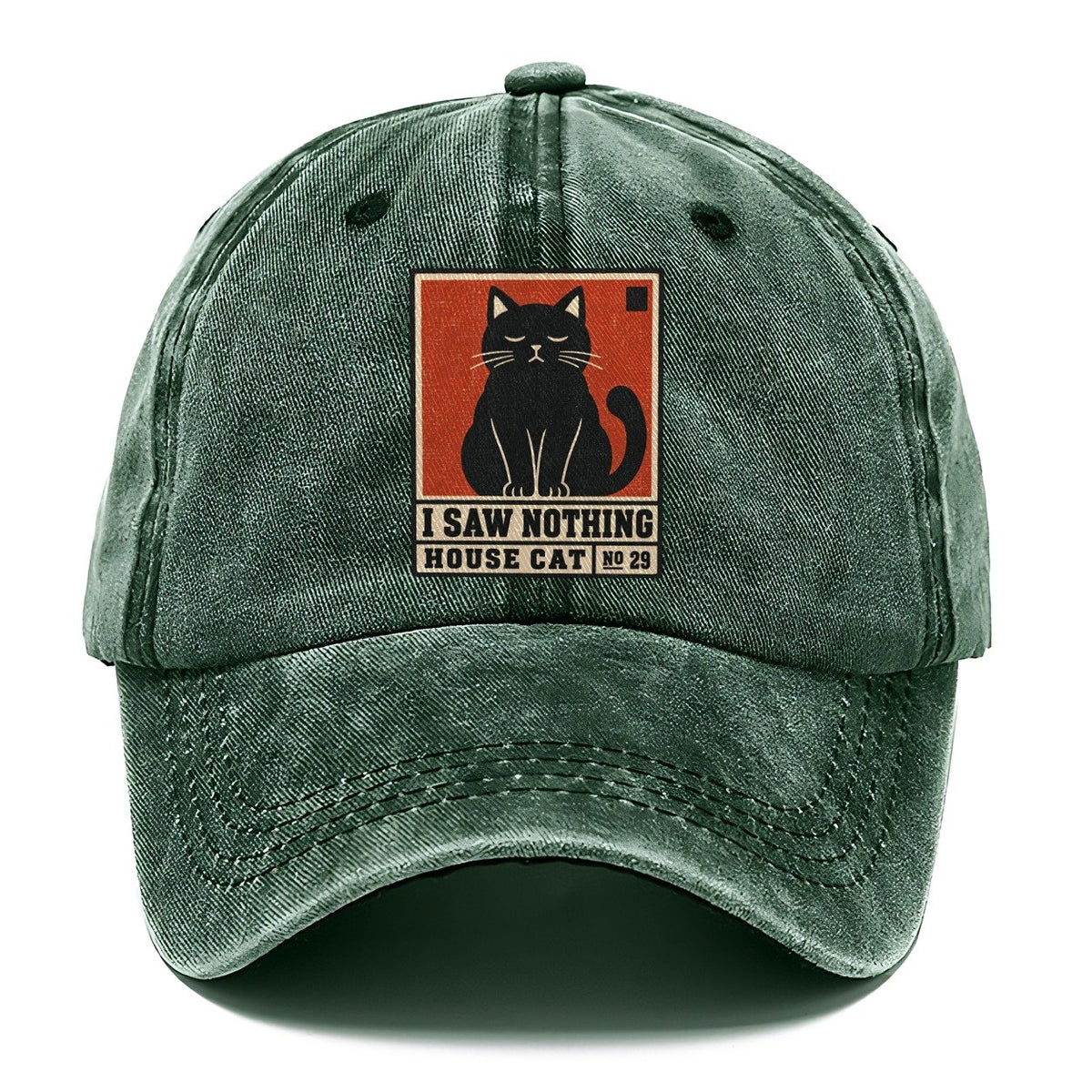 I Saw Nothing Neko Says No Classic Cap – Forest Mist