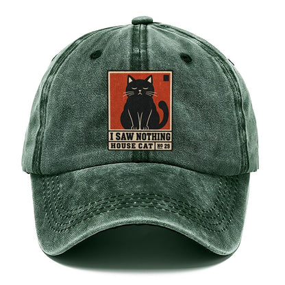 I Saw Nothing Neko Says No Classic Cap – Forest Mist