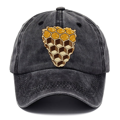 Wax Comb Cross Section Beekeeping Classic Cap – Graphite