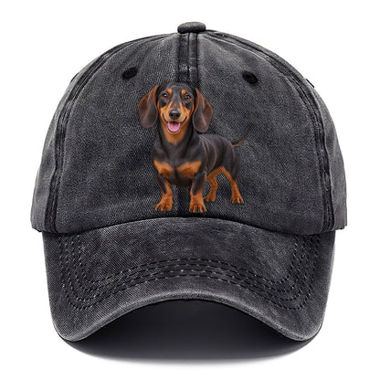 Dachshund Standing Top Breeds Classic Cap – Graphite