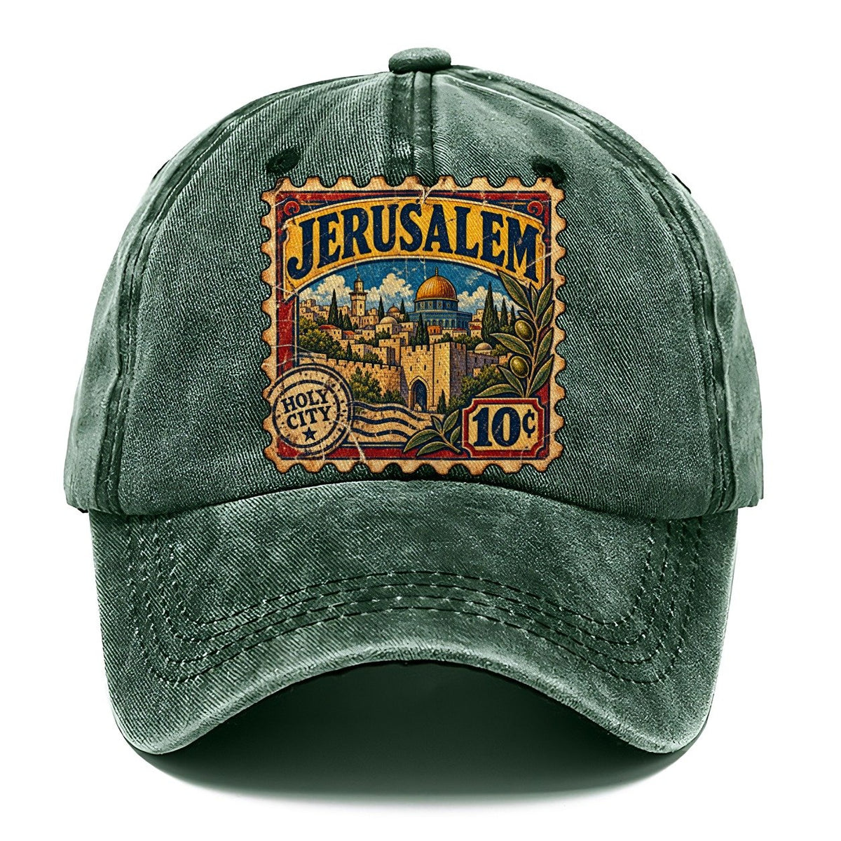 Jerusalem Postage Stamp Jerusalem Classic Cap – Forest Mist