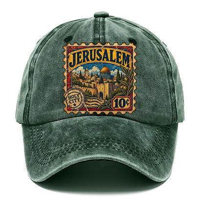 Jerusalem Postage Stamp Jerusalem Classic Cap – Forest Mist