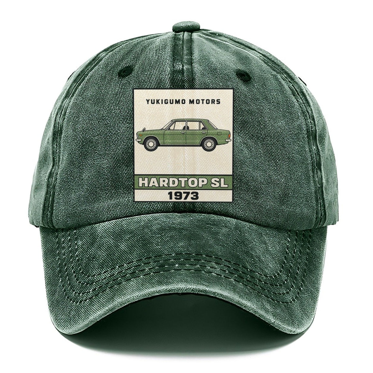 Yukigumo Hardtop Showa Speed Plates Classic Cap – Forest Mist