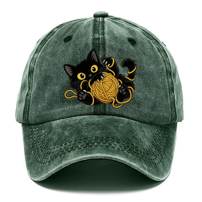 Black Cat Yarn Tangle Fan Favorites Classic Cap – Forest Mist