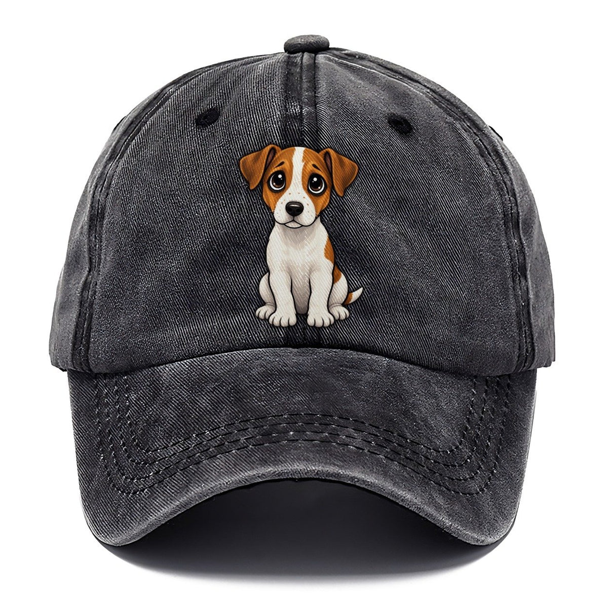 Jack Russell Terrier Sitting Sweetheart Classic Cap – Graphite