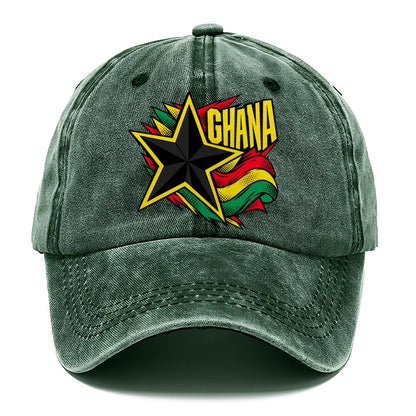Ghana Black Star Classic Cap – Forest Mist