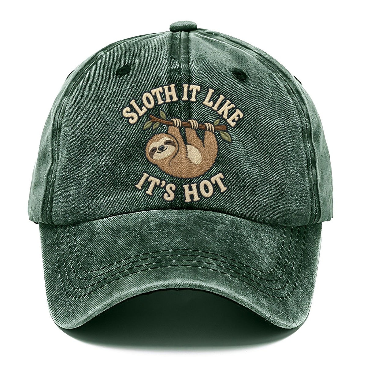 Sloth Animal Puns Classic Cap – Forest Mist