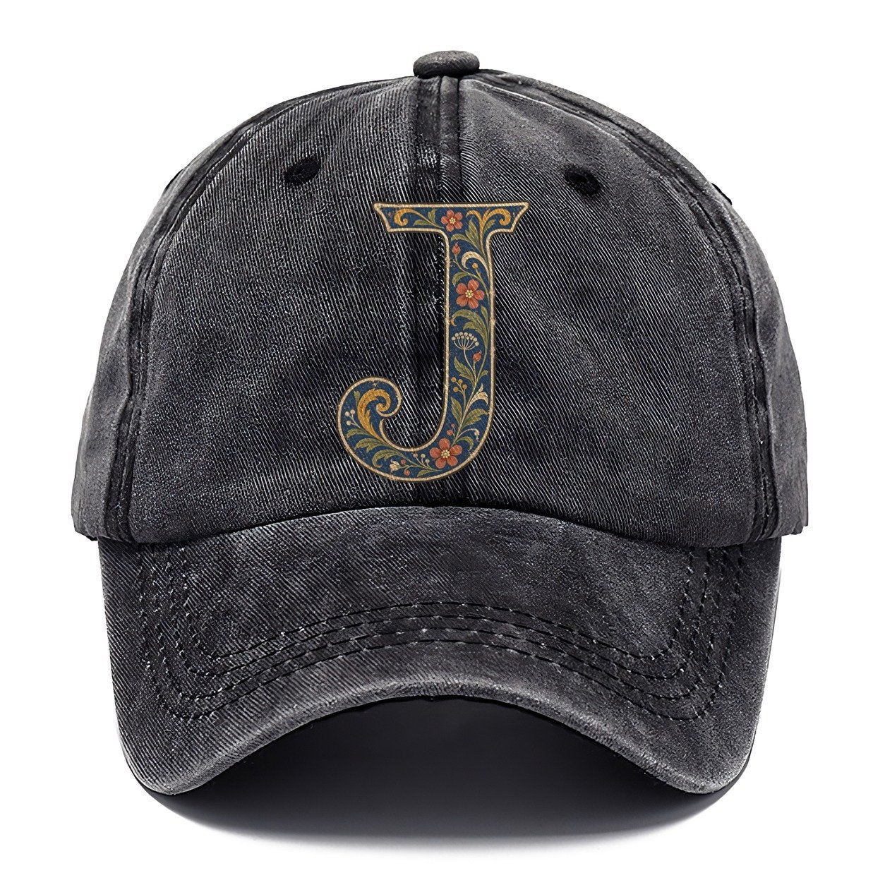 Wildflower J Monogram Classic Cap – Graphite