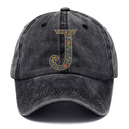 Wildflower J Monogram Classic Cap – Graphite