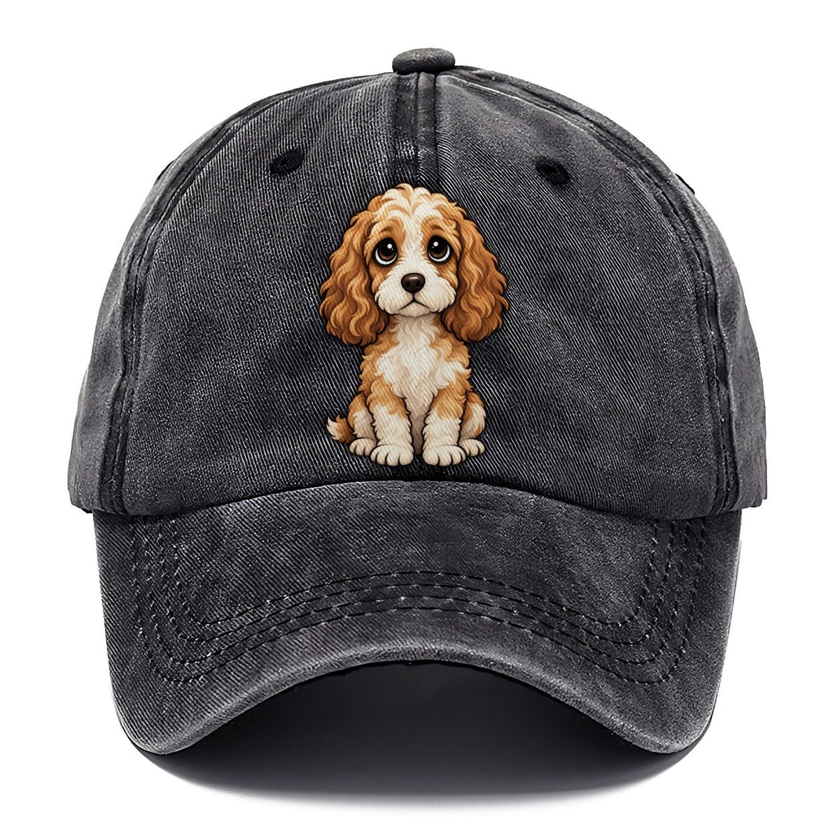 Cockapoo Sitting Sweetheart Classic Cap – Graphite