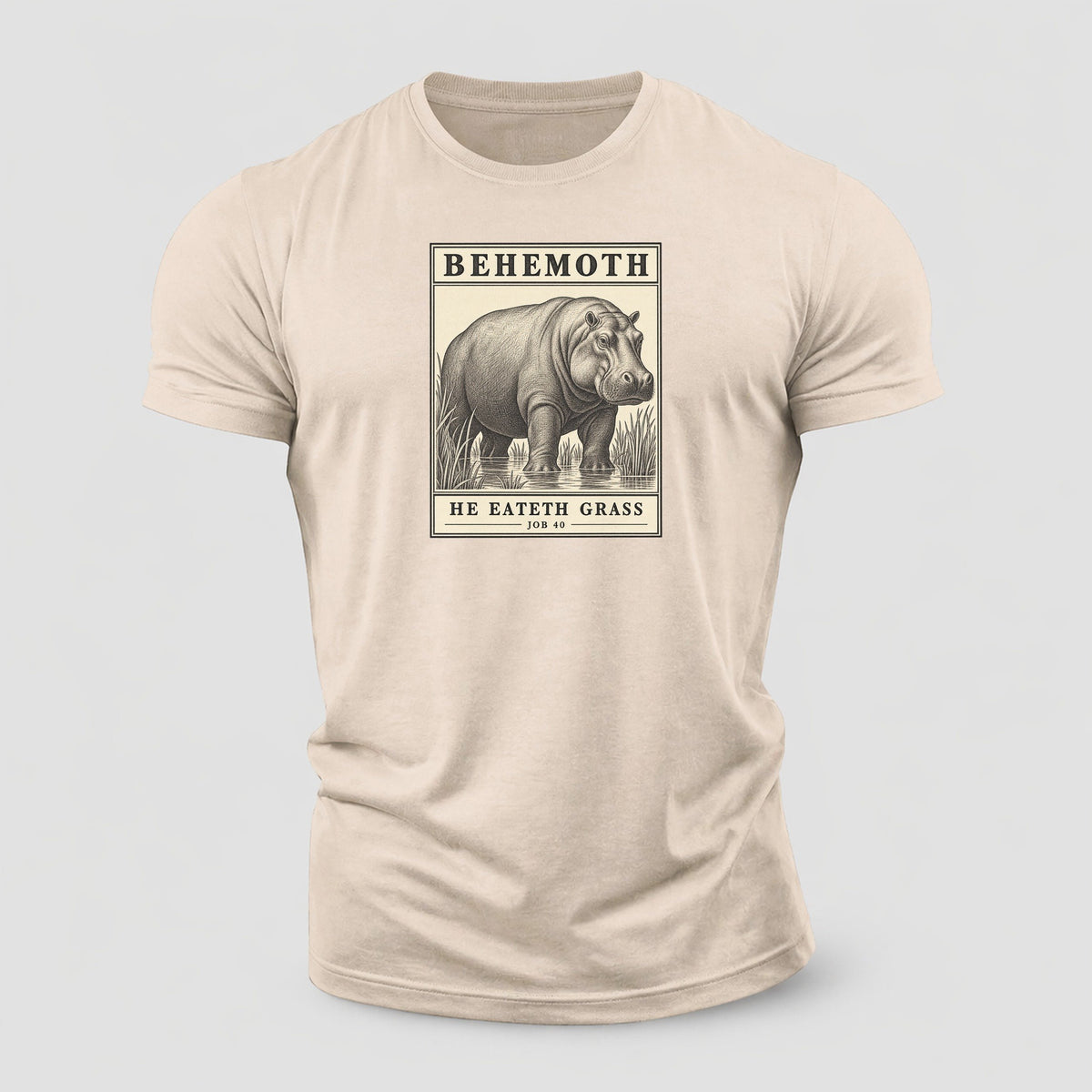 Behemoth Specimen Plate Creature Canticle Cotton T-Shirt – Sand