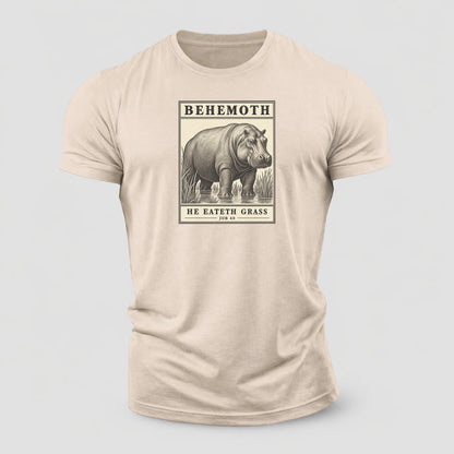 Behemoth Specimen Plate Creature Canticle Cotton T-Shirt – Sand